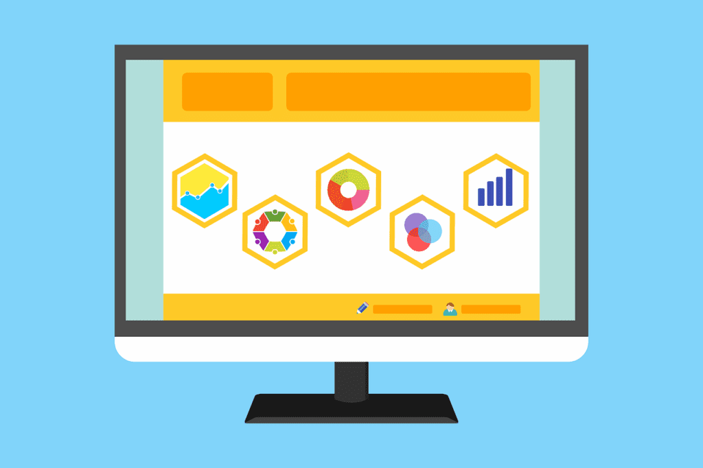 Free statistic survey website vector