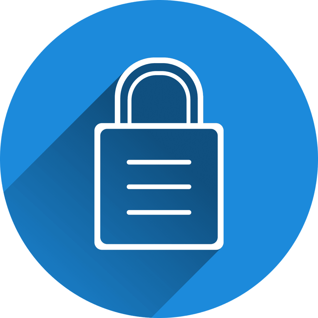 Free castle security locked vector