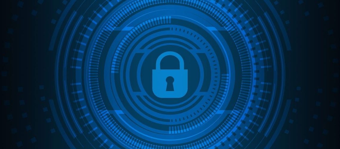 Free cyber security technology network illustration