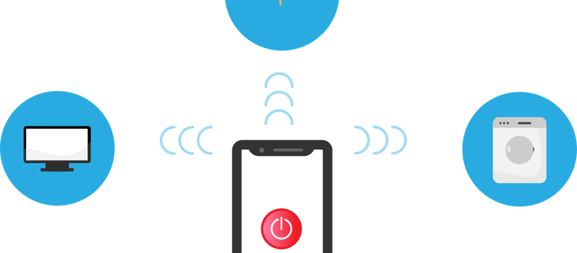 Free internet of things iot network vector