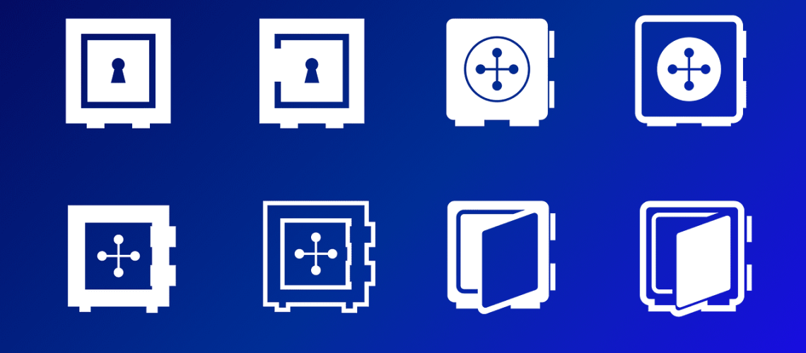 Free safe nature lock vector