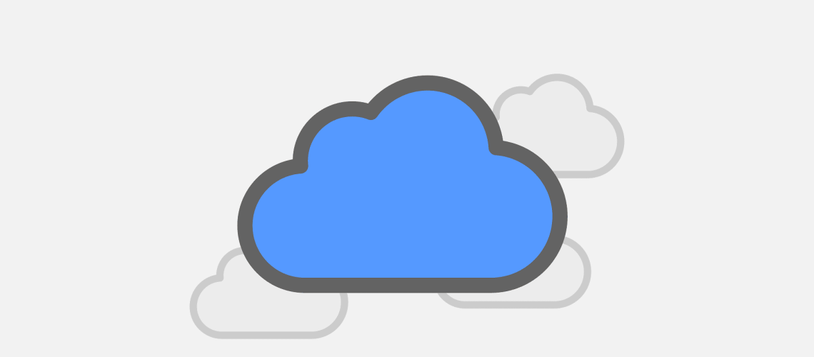 Free cloud storage icon vector